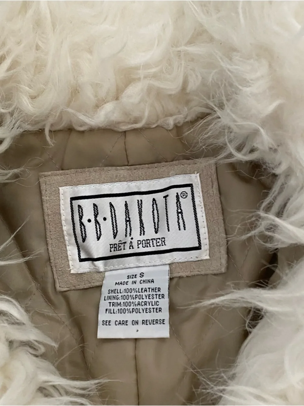 Vintage Suede Faux Fur Vest Boho Western - Picture 2 of 12